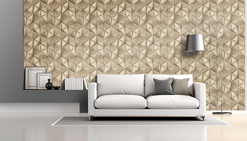 Gray and orange modern lounge